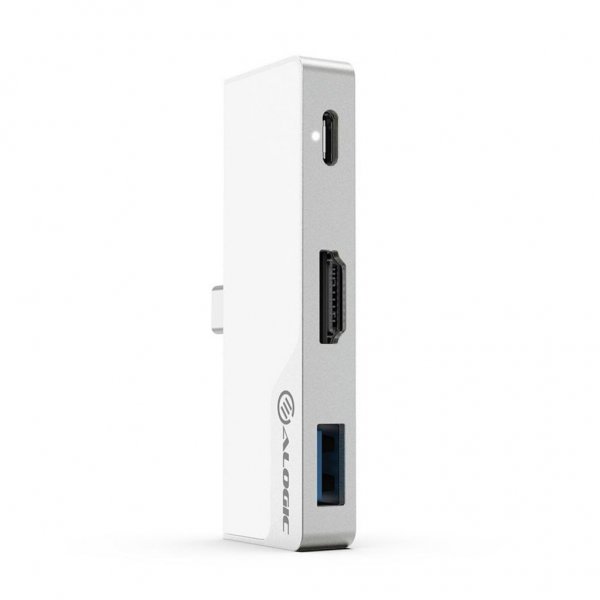 ALOGIC Ultra USB-C Dock NANO MINI - HDMI. USB. Audio + 60W PD Silver