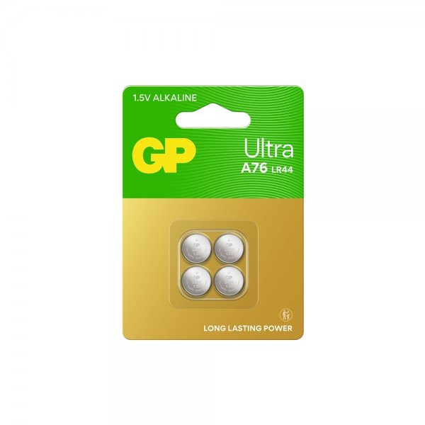 GP Ultra Alkaline Batteri Knappcell A76 4-pack
