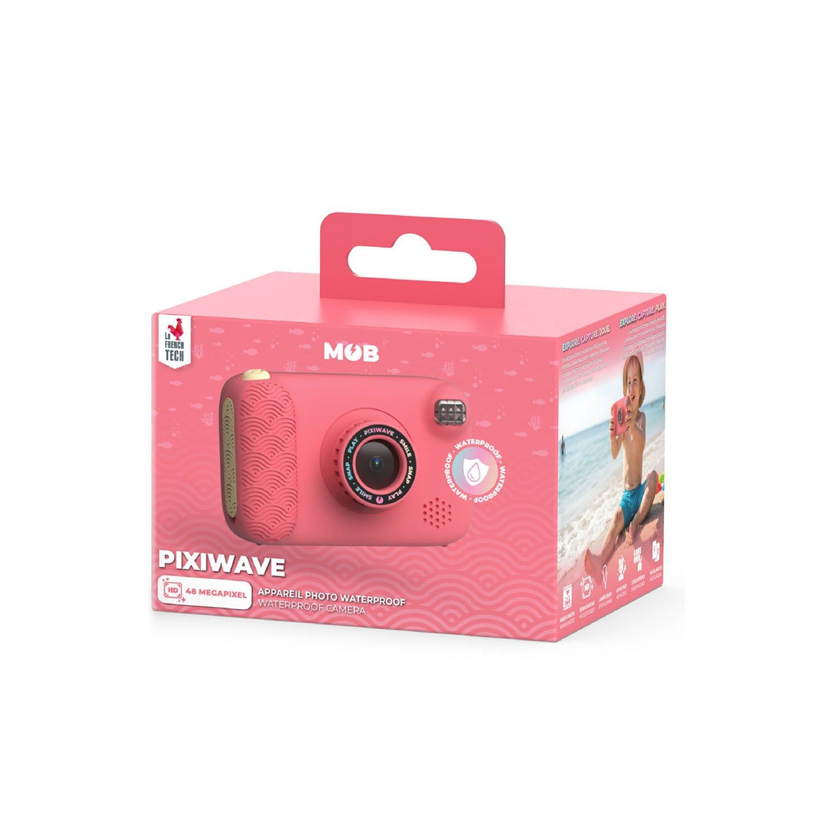 Mobility on Board Ocean Pixiwave Barnkamera Coral Pink