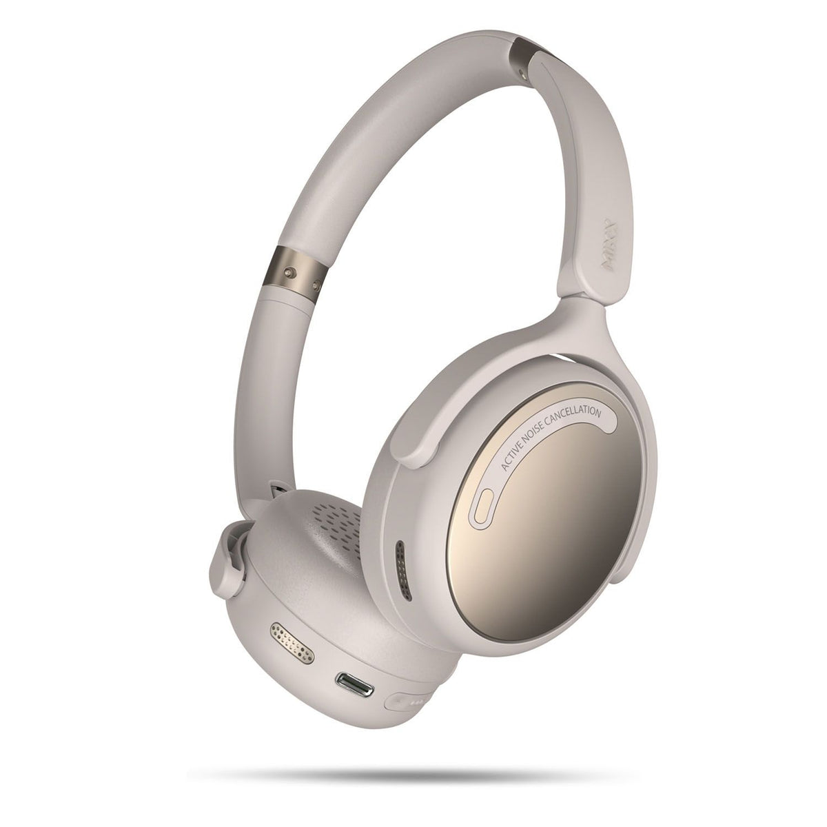 Mixx Trådlösa On-Ear Hörlurar StreamQ Go ANC Beige
