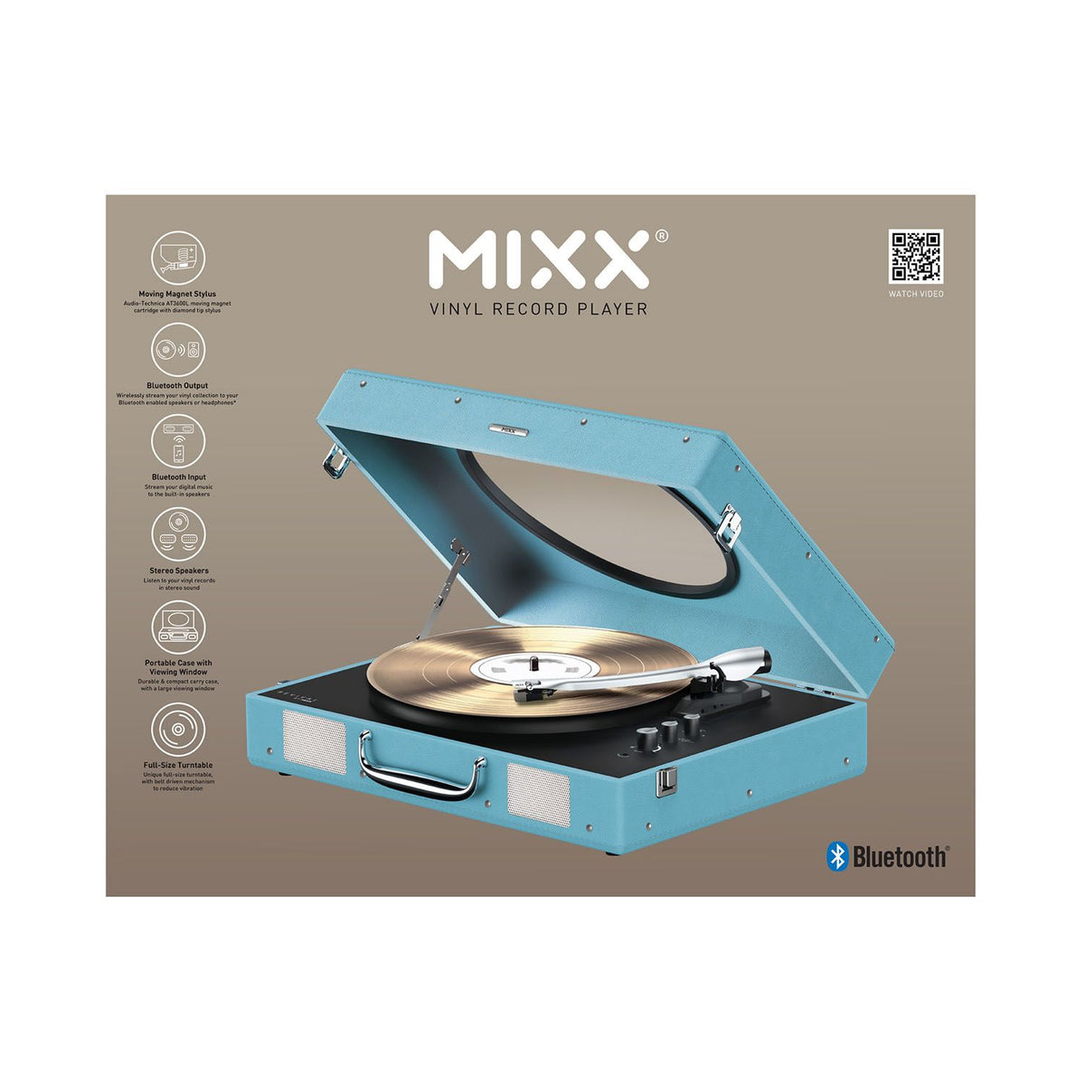Mixx Revival 65 Vinylspelare Stereo Turkos