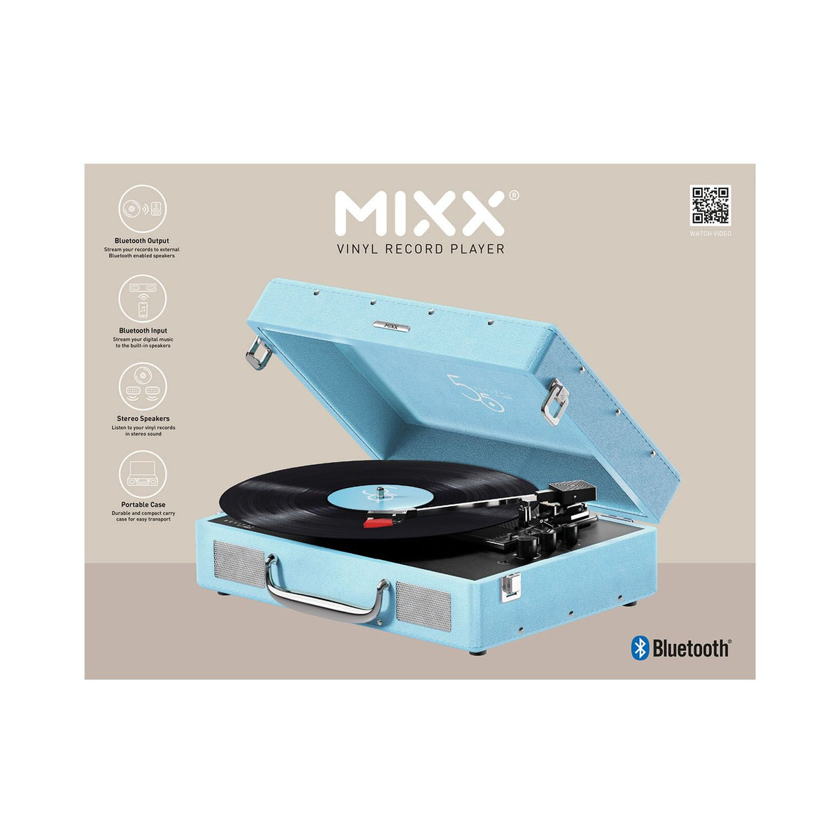Mixx Revival 55 Vinylspelare Stereo Turkos