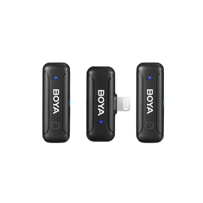 Boya Trådlös 2.4 GHz Mikrofon 2x BY-WM3T-D2 Lightning