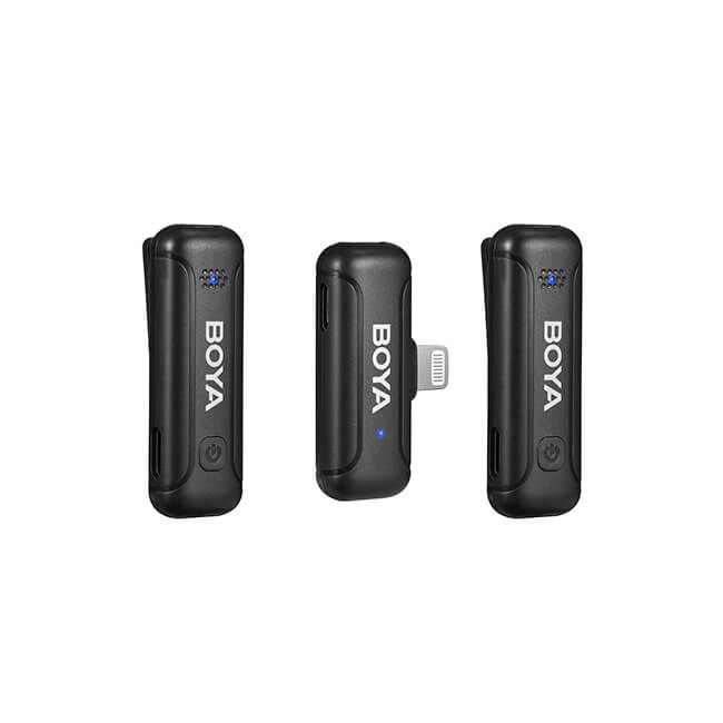 Boya Trådlös 2.4 GHz Mikrofon 2x BY-WM3T-D2 Lightning