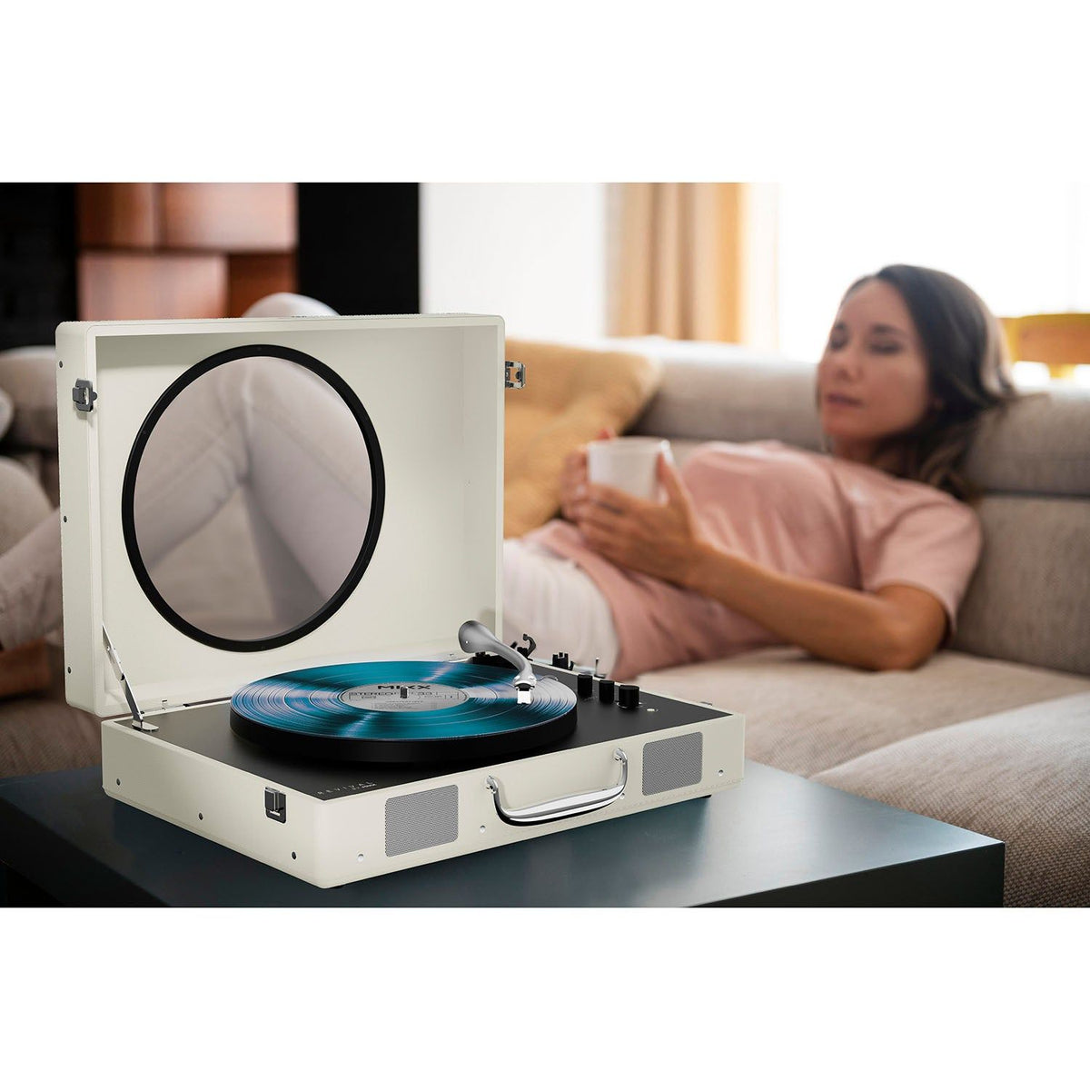 Mixx Revival 65 Vinylspelare Stereo Cream