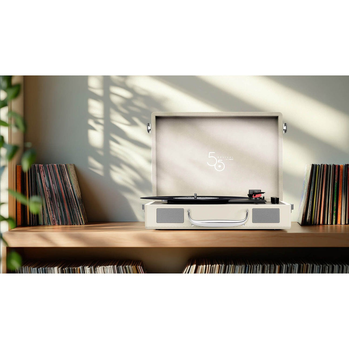 Mixx Revival 55 Vinylspelare Stereo Cream