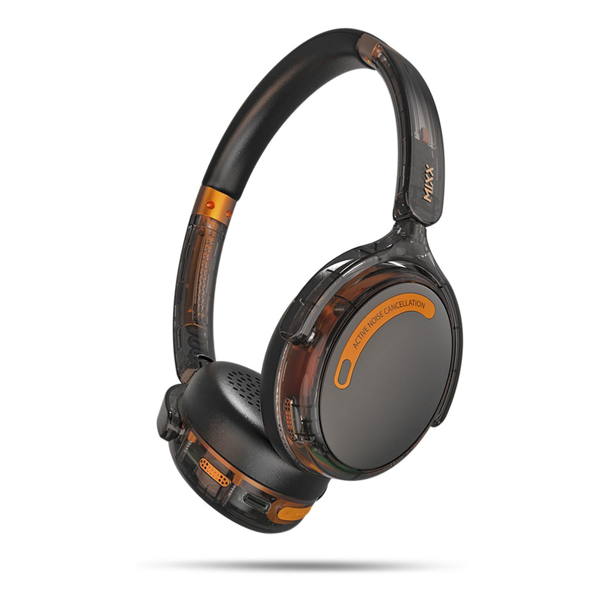 Mixx Trådlösa On-Ear Hörlurar StreamQ Go ANC Clear Svart