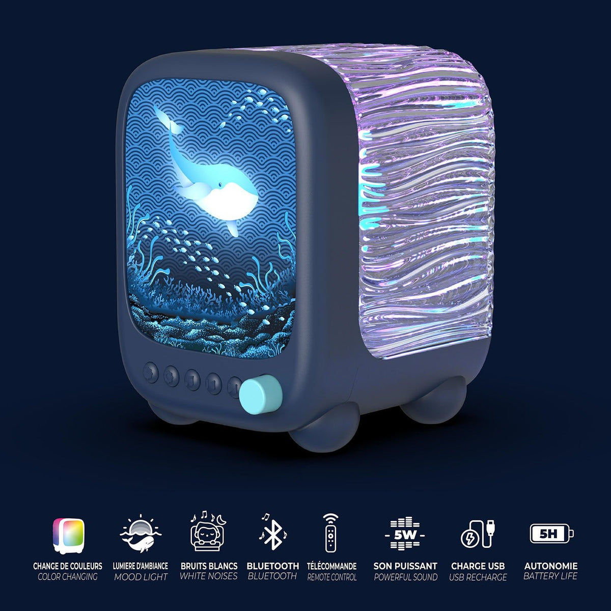 Mobility on Board Nattlampa Ocean Wavy Light Abyss Blue