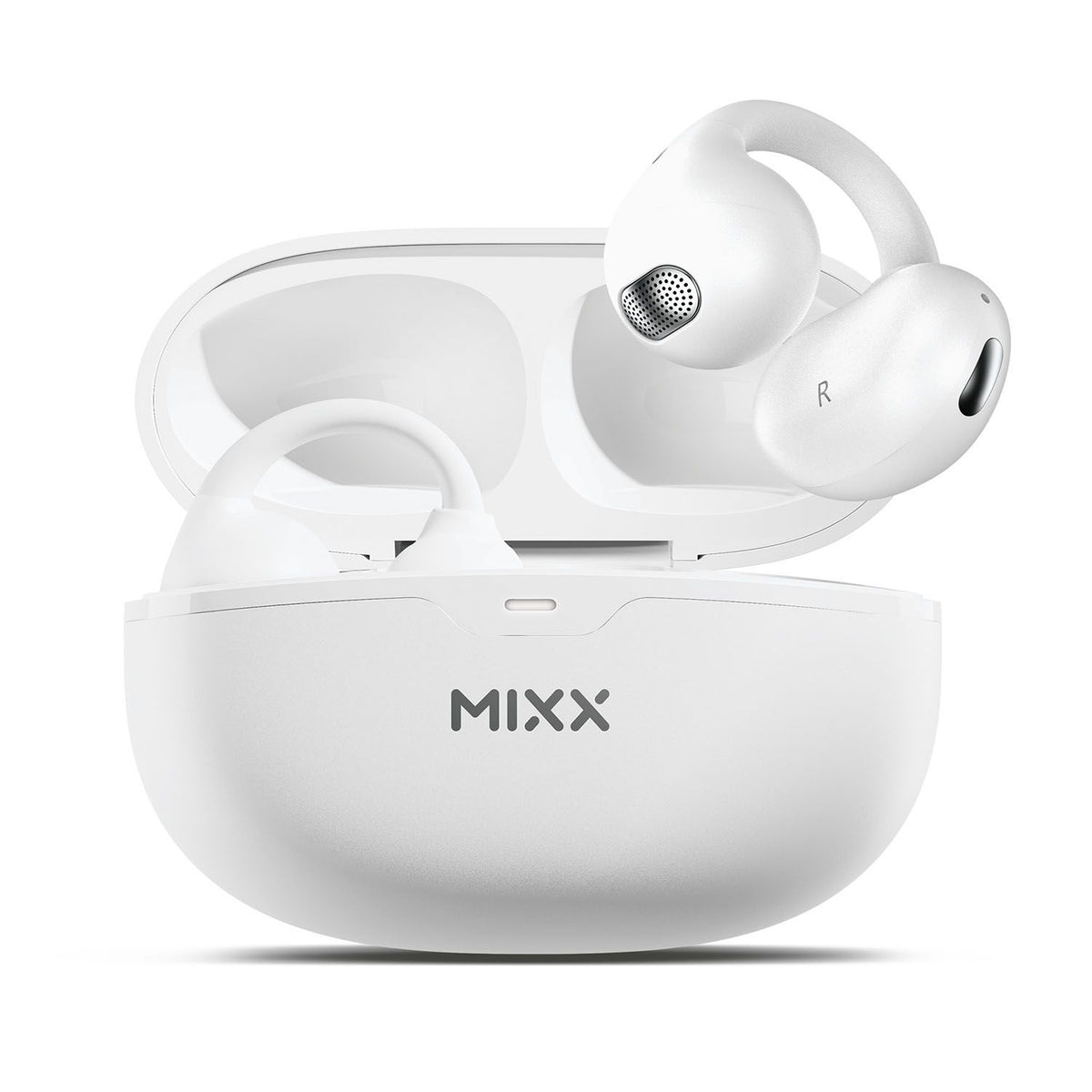 Mixx Trådlösa Open-Ear Hörlurar StreamBuds Switch Clips Vit