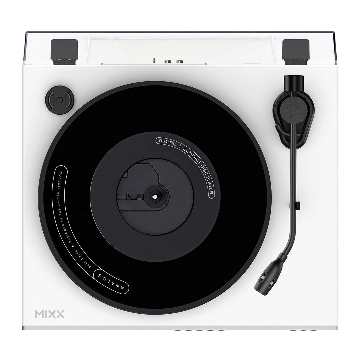 Mixx Analog Plus 2-in-1 Vinyl- och CD-Spelare Vit