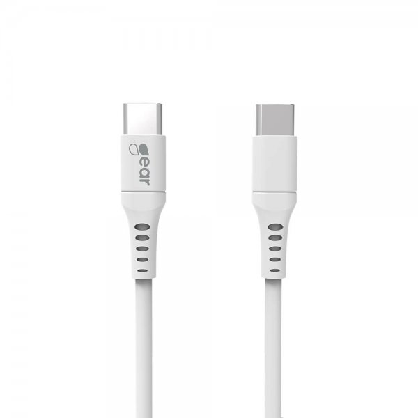 Gear USB-C till USB-C Kabel 2 meter Vit