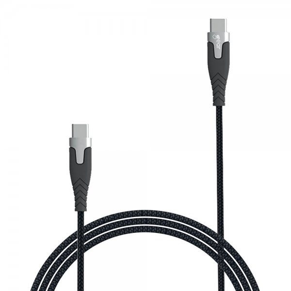 Gear USB-C till USB-C Kabel Kevlar 1.5 meter Svart