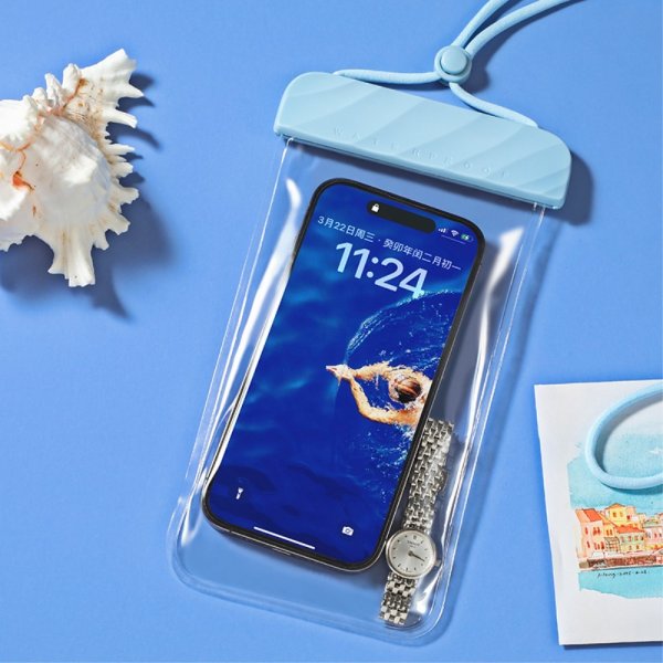 Vattentålig Pouch IPX8 Blå