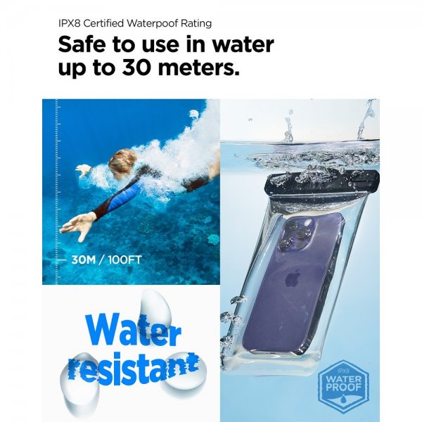 Spigen Vattentåligt Fodral Aqua Shield Transparent