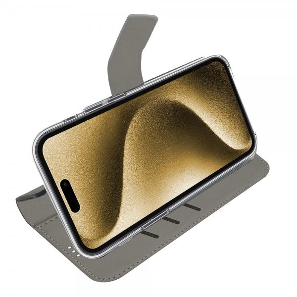 Celly iPhone 17 Pro Max Fodral Wally Wallet Case Svart