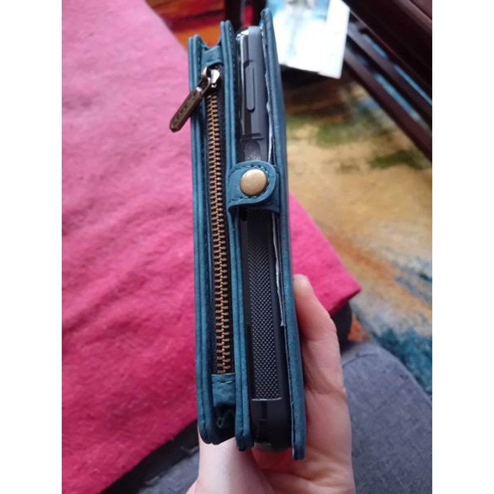 CaseMe Samsung Galaxy A14 Fodral 008 Series Löstagbart Skal Petrol