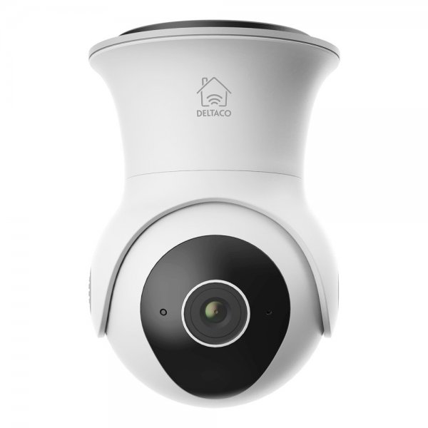 Deltaco Smart Home WiFi-kamera med motoriserad Pan & Tilt-funktion för utomhusbruk IP65