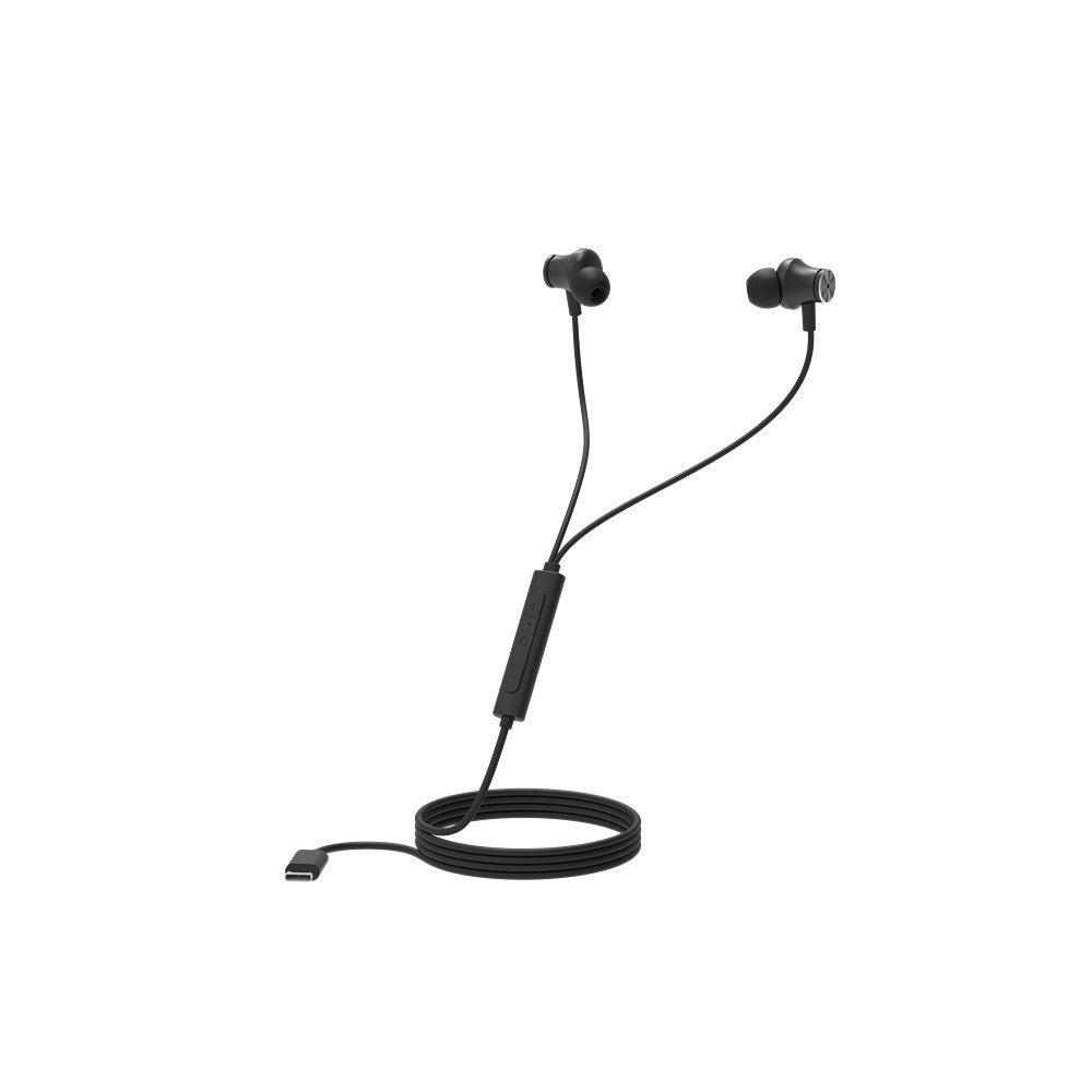 X2O Trådade Hörlurar USB-C Silicone In-Ear ANC 1.2m Svart