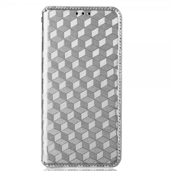 Xiaomi 12/12X Fodral Rombmönster Silver