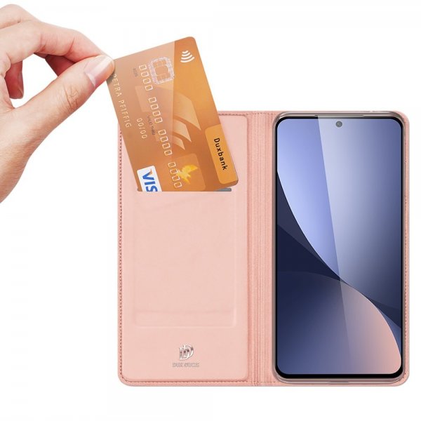 Dux Ducis Xiaomi 12/12X Fodral Skin Pro Series Rosa