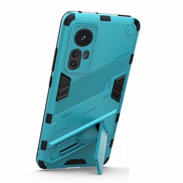 Xiaomi 12/12X Skal med Stativ Cyan