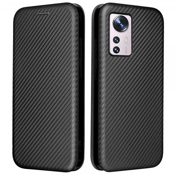 Xiaomi 12 Pro Fodral Kolfibertextur Svart