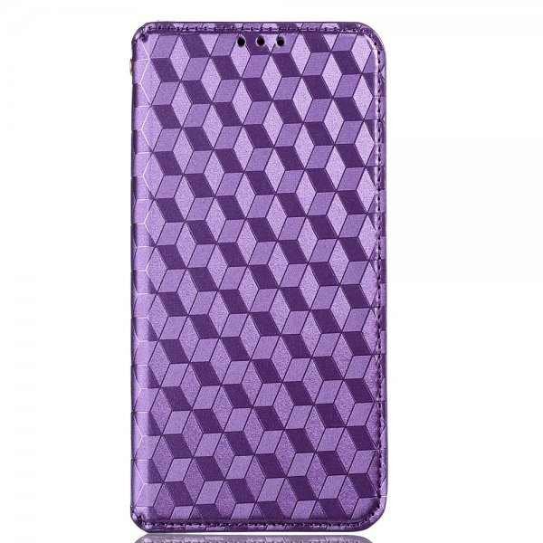 Xiaomi 12 Pro Fodral Rombmönster Lila