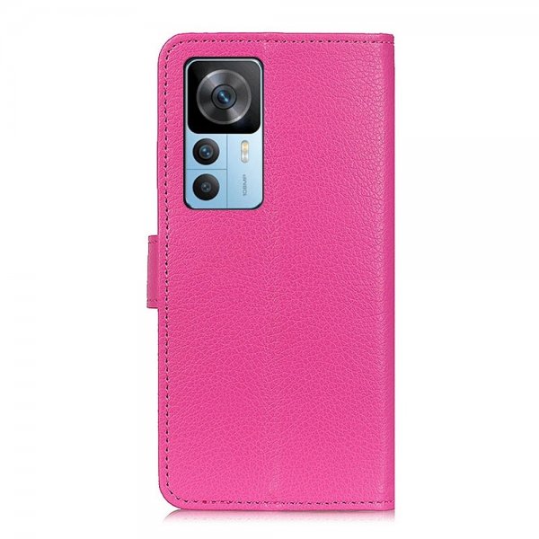 Xiaomi 12T/12T Pro Fodral Litchi Magenta