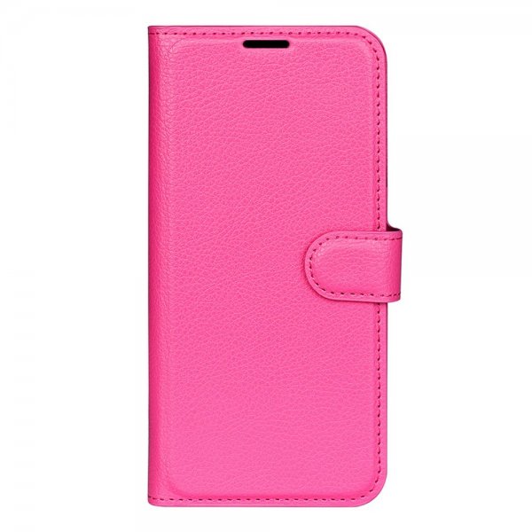Xiaomi 13 Fodral Litchi Magenta