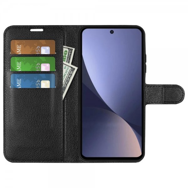 Xiaomi 13 Pro Fodral Litchi Svart