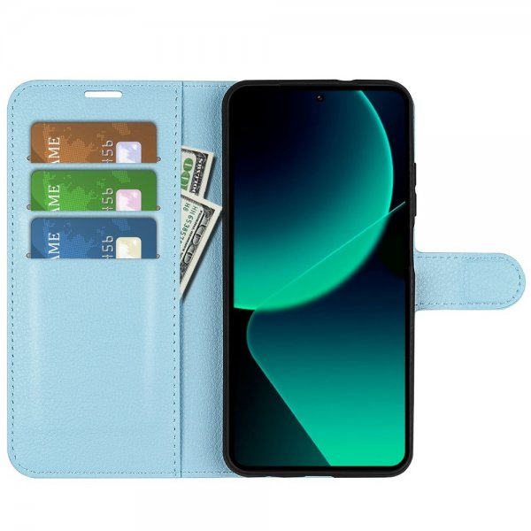 Xiaomi 13T/13T Pro Fodral Litchi Blå