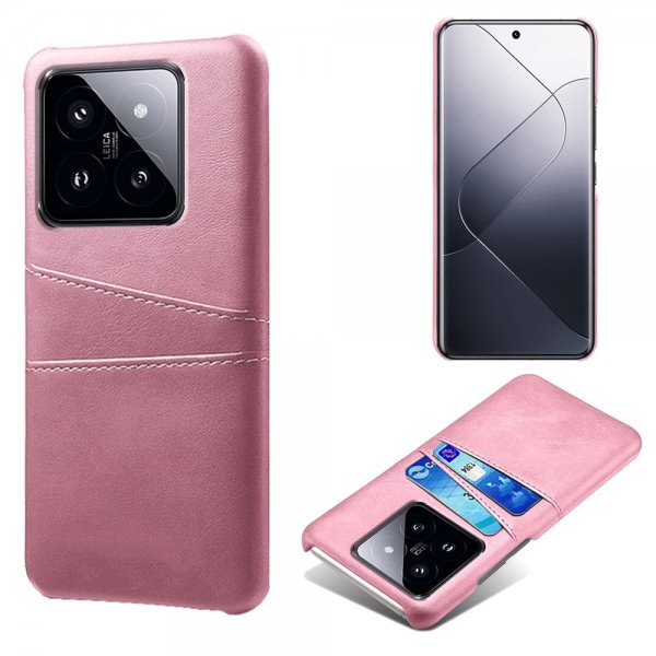 Xiaomi 14 Skal med två Kortfack Roseguld