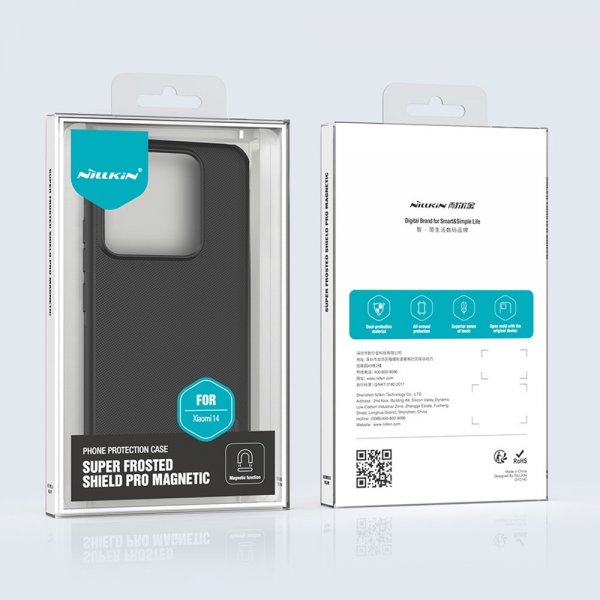 Nillkin Xiaomi 14 Skal Super Frosted Shield Pro MagSafe Svart
