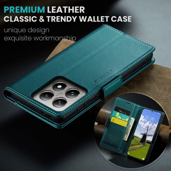 CaseMe Xiaomi 14T Fodral 023 Series Grön