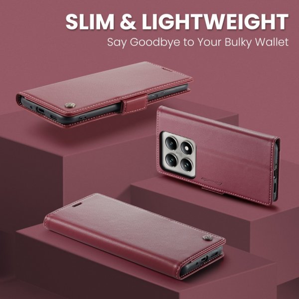 CaseMe Xiaomi 14T Fodral 023 Series Röd
