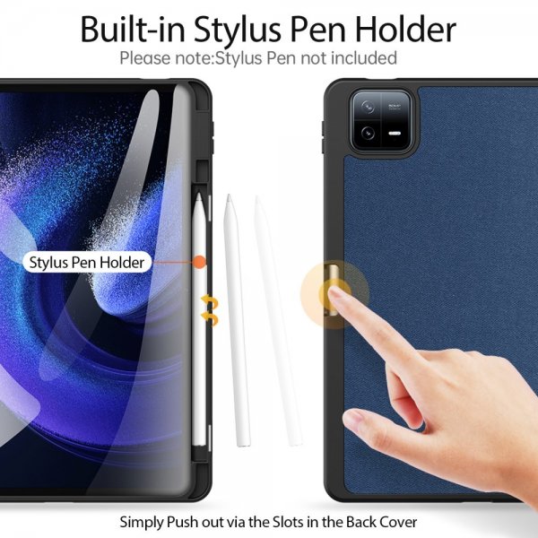 Dux Ducis Xiaomi Pad 6 Fodral DOMO Series Blå