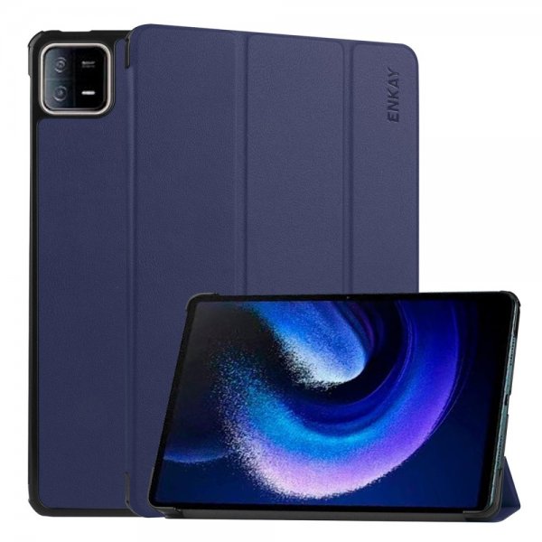 Enkay Xiaomi Pad 6 Fodral Trifold Mörkblå