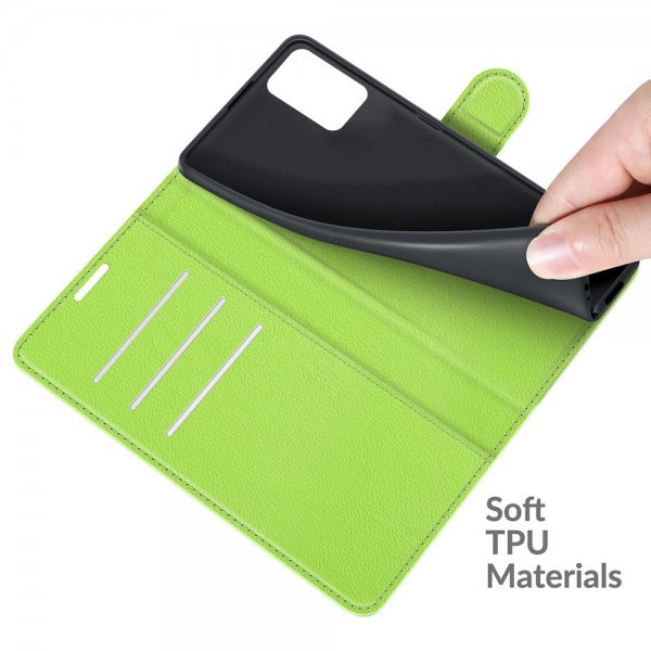 Xiaomi Redmi 10 Fodral Litchi Grön