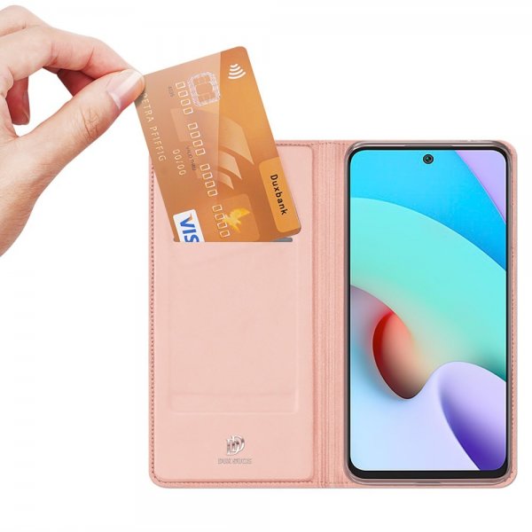 Dux Ducis Xiaomi Redmi 10 Fodral Skin Pro Series Rosa
