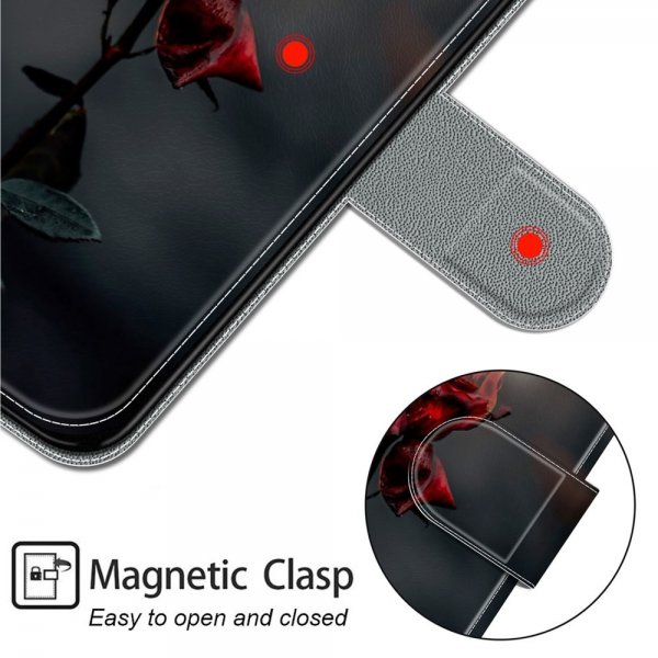 Xiaomi Redmi 12C Fodral Motiv Brinnande Ros