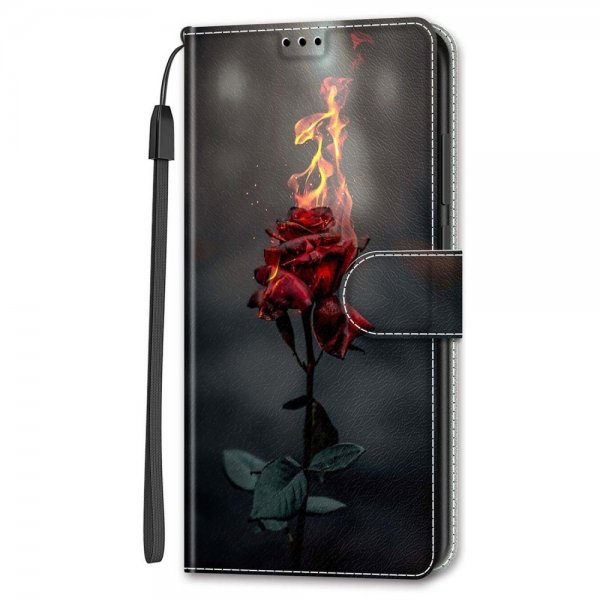 Xiaomi Redmi 12C Fodral Motiv Brinnande Ros