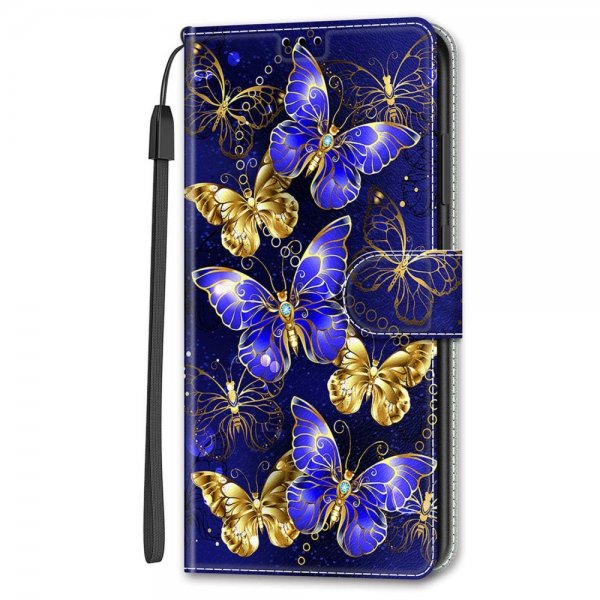 Xiaomi Redmi 12C Fodral Motiv Gyllene Fjärilar