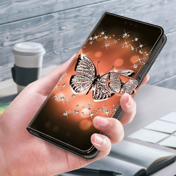 Xiaomi Redmi 12C Fodral Motiv Kristallfjäril