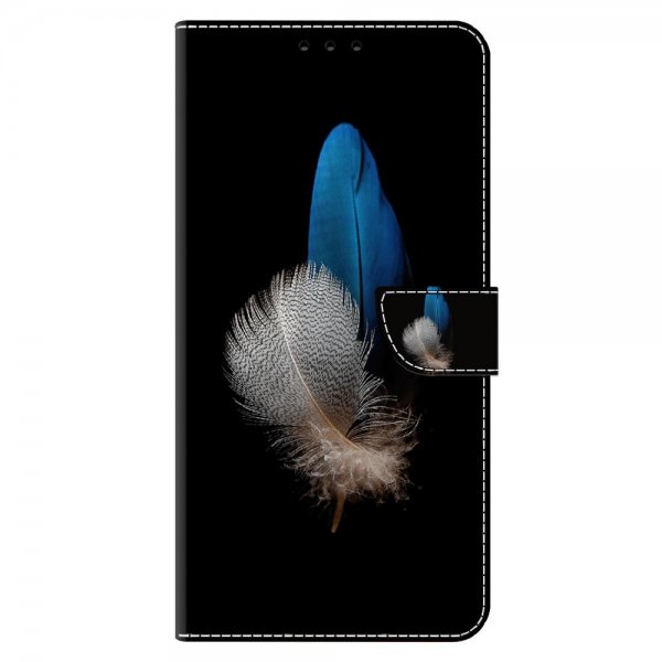 Xiaomi Redmi 12C Fodral Motiv Två Fjädrar