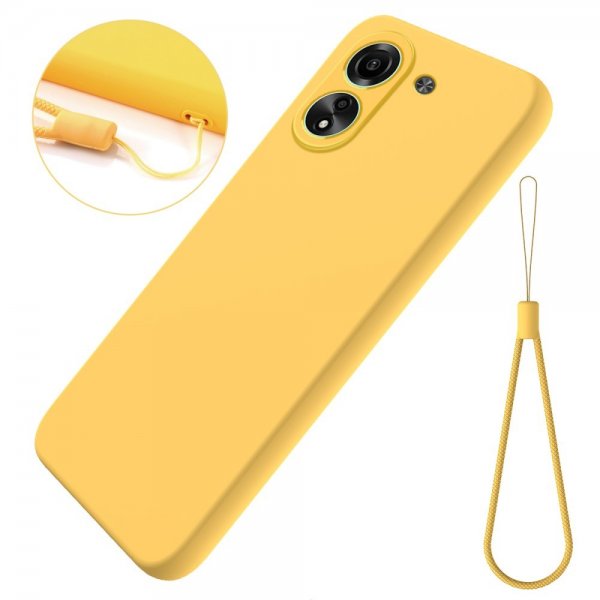 Xiaomi Redmi 13C Skal med Strap Silikon Gul