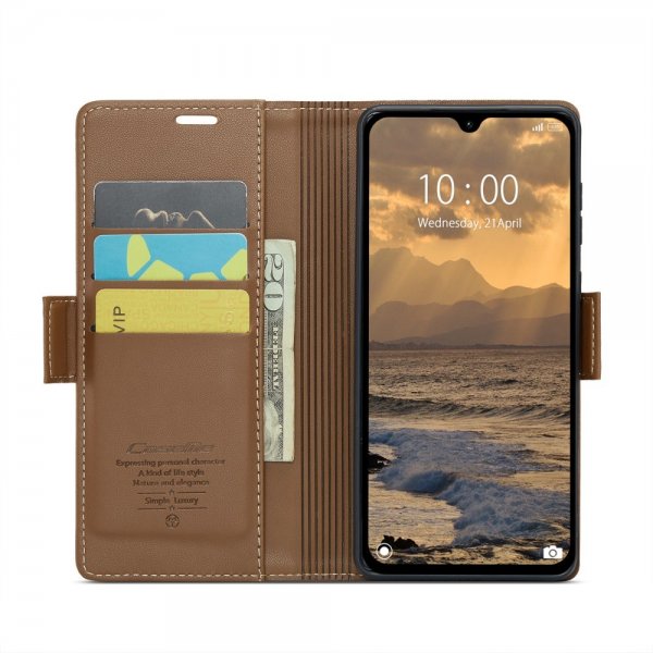 CaseMe Xiaomi Redmi 14C Fodral 023 Series Brun