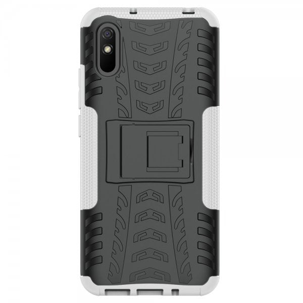 Xiaomi Redmi 9A Skal Däckmönster Stativfunktion Vit