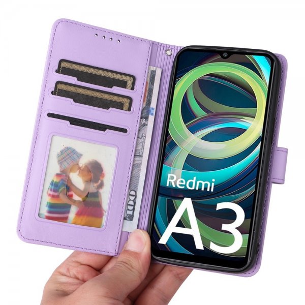 Betopnice Xiaomi Redmi A3 Fodral med Löstagbart Skal 005 Lila