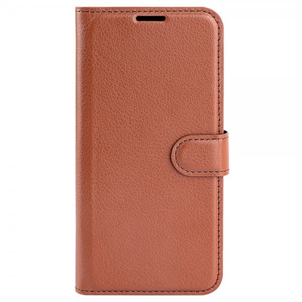 Xiaomi Redmi Note 13 5G Fodral Litchi Brun