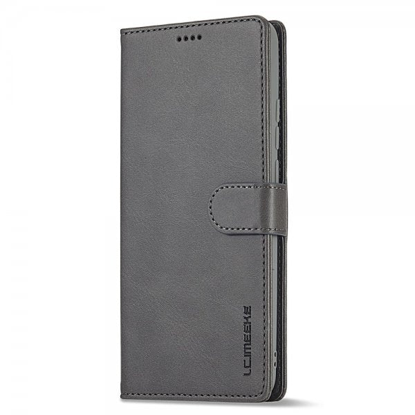 Lc.Imeeke Xiaomi Redmi Note 13 5G Fodral med Kortfack Stativfunktion Grå